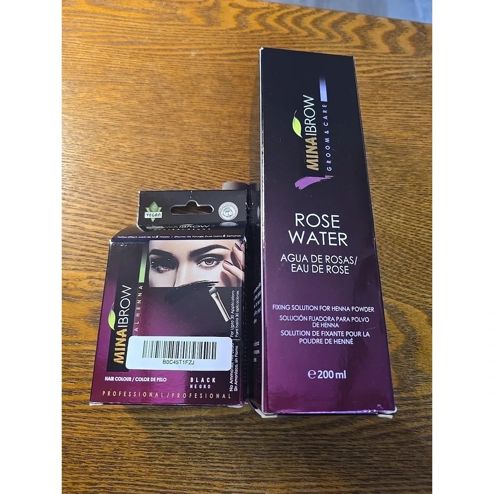 EYE BROW Tint Kit , Spot Coloring Brow‎ Tinting Powder (Black Negro)